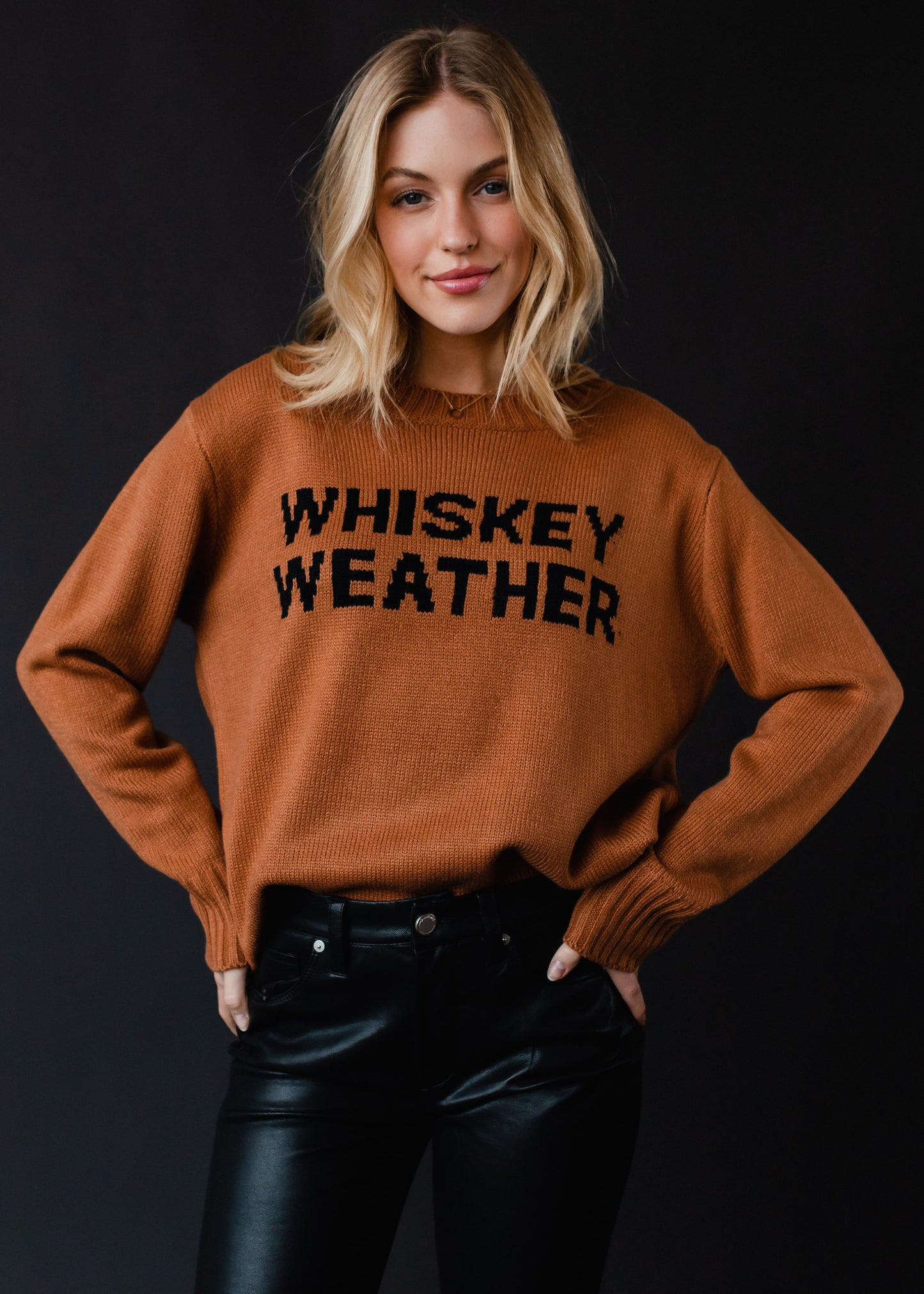 Whiskey Weather Sweater - Brown