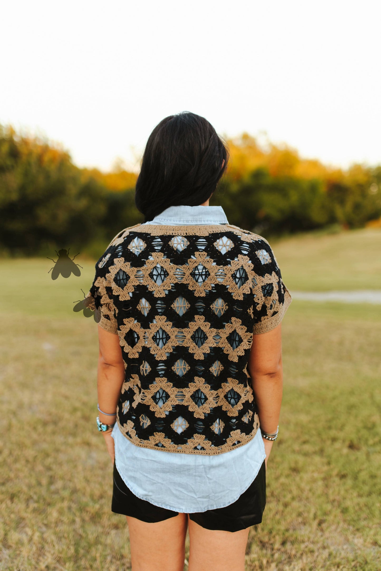 WILD WEST WEAVES Sweater Vest and Cami