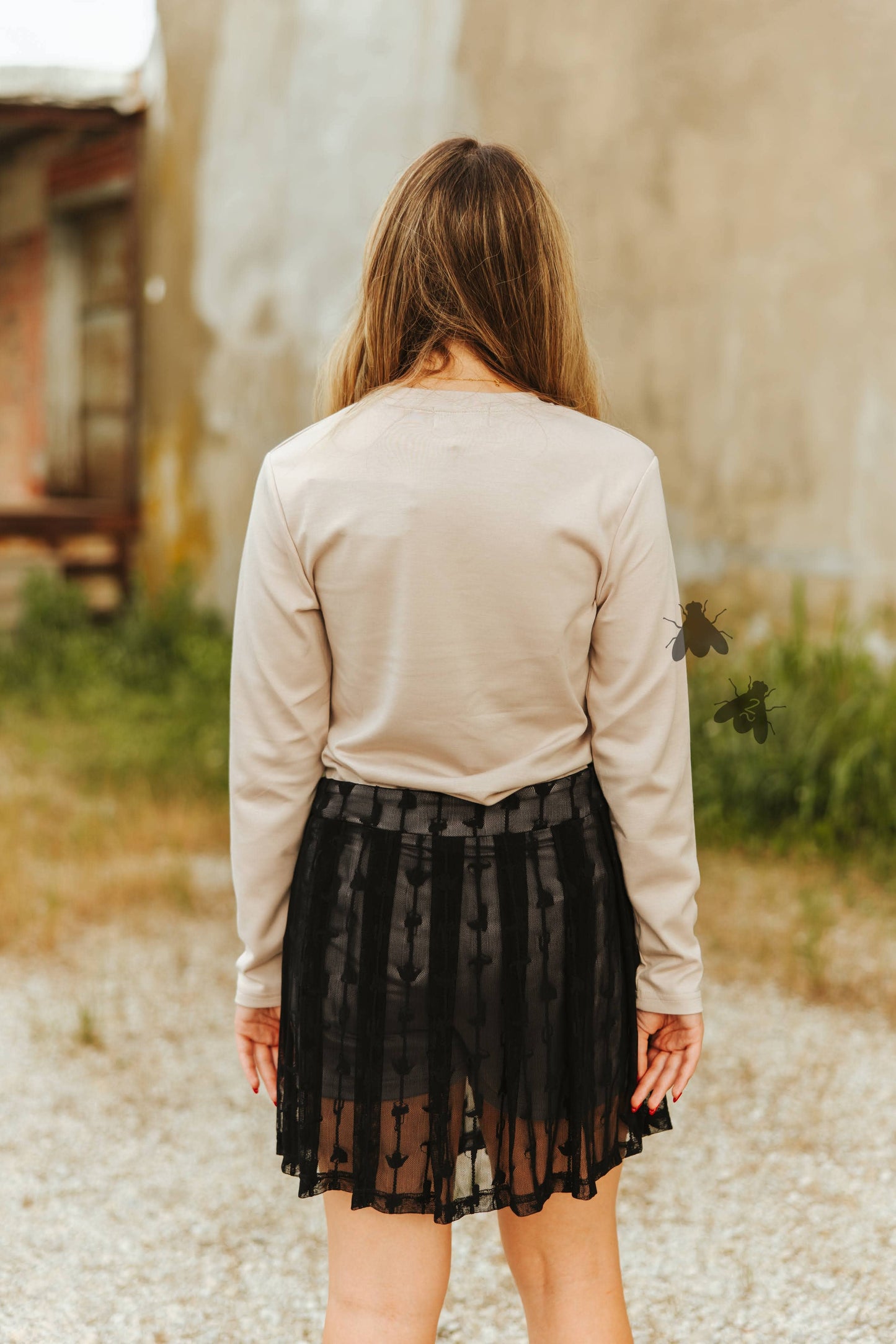 Lace Skort - Midnight