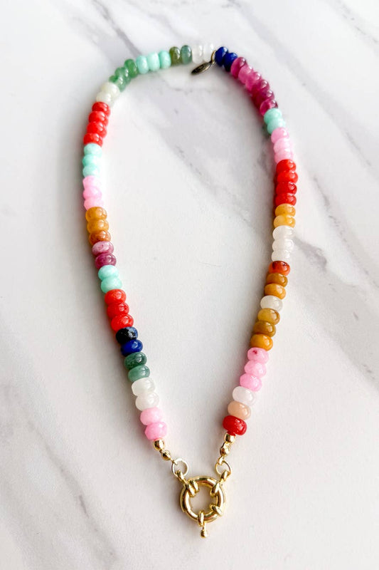 Gemstone Candy Necklace Multicolored