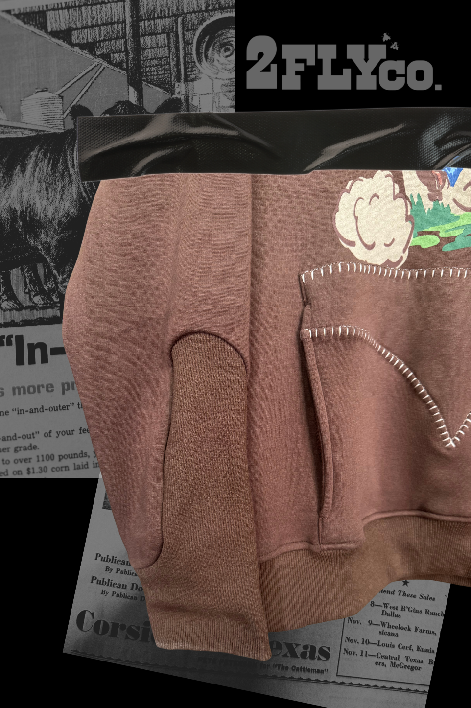 THE BULLDOGGER HOODIE *CHOCOLATE
