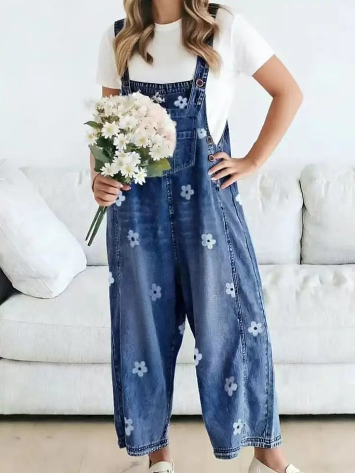 Floral Overalls