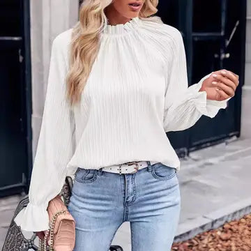 Ruffled Collar Blouse