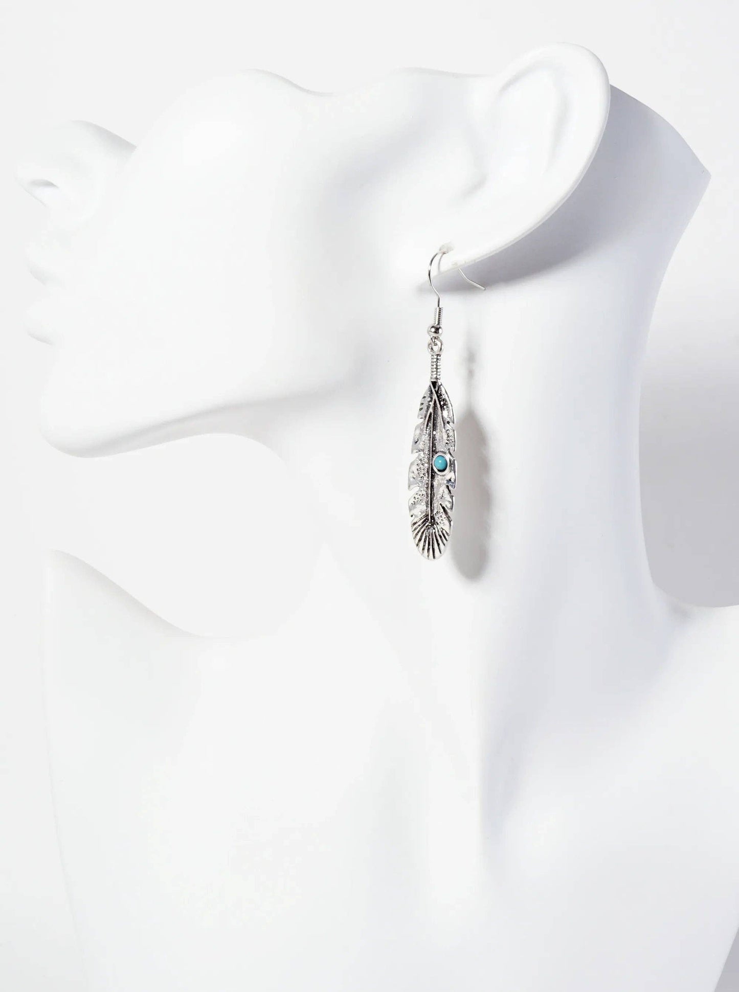 Feather Western Dangle Earrings