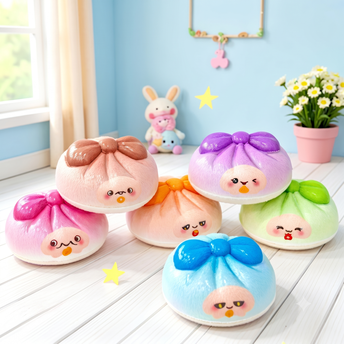 Mystery Soft-Rising Foamy Dumpling Bun Fidget Toy for Stress Relief