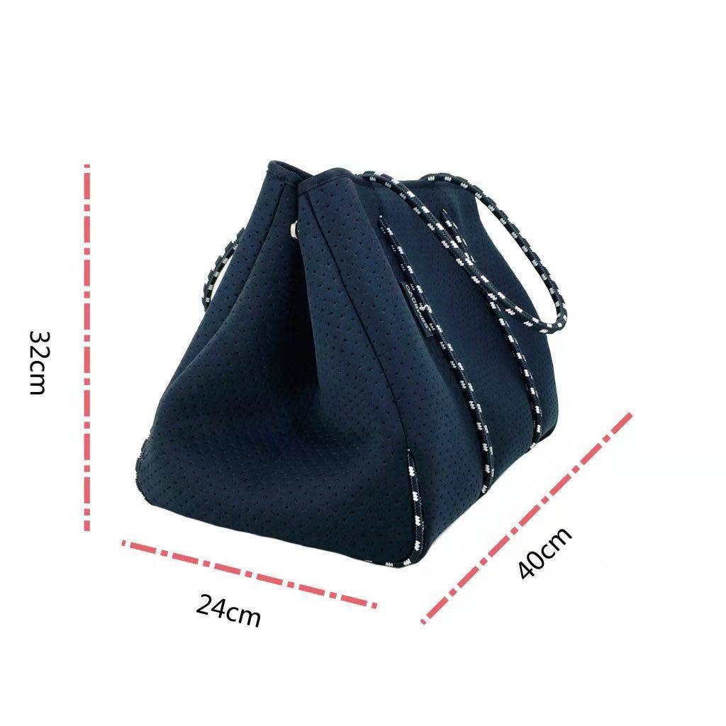 Neoprene Carryall Tote - Black Leopard