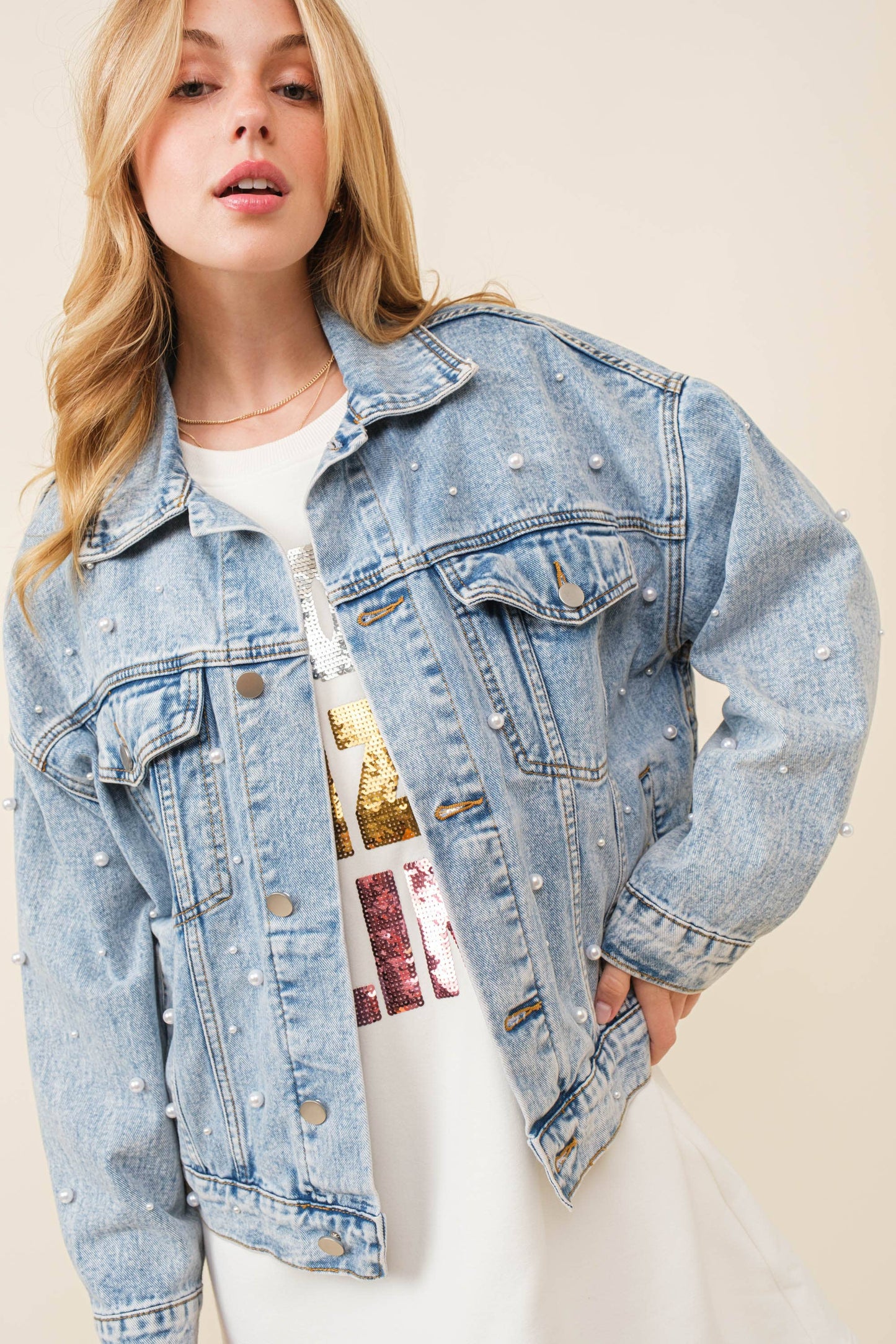 Pearl Denim Jacket