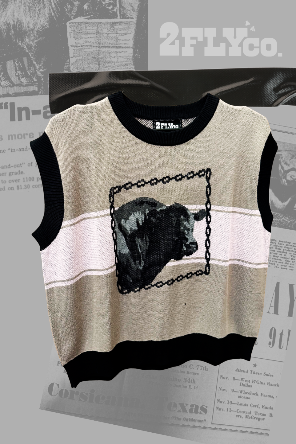 Bowie Bull Sweater Vest
