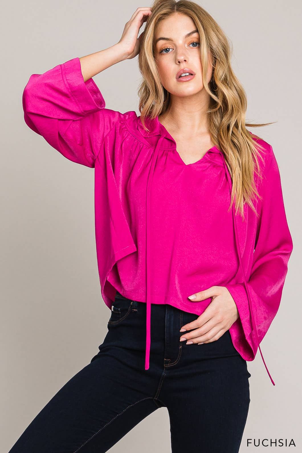 Hot Pink Blouse