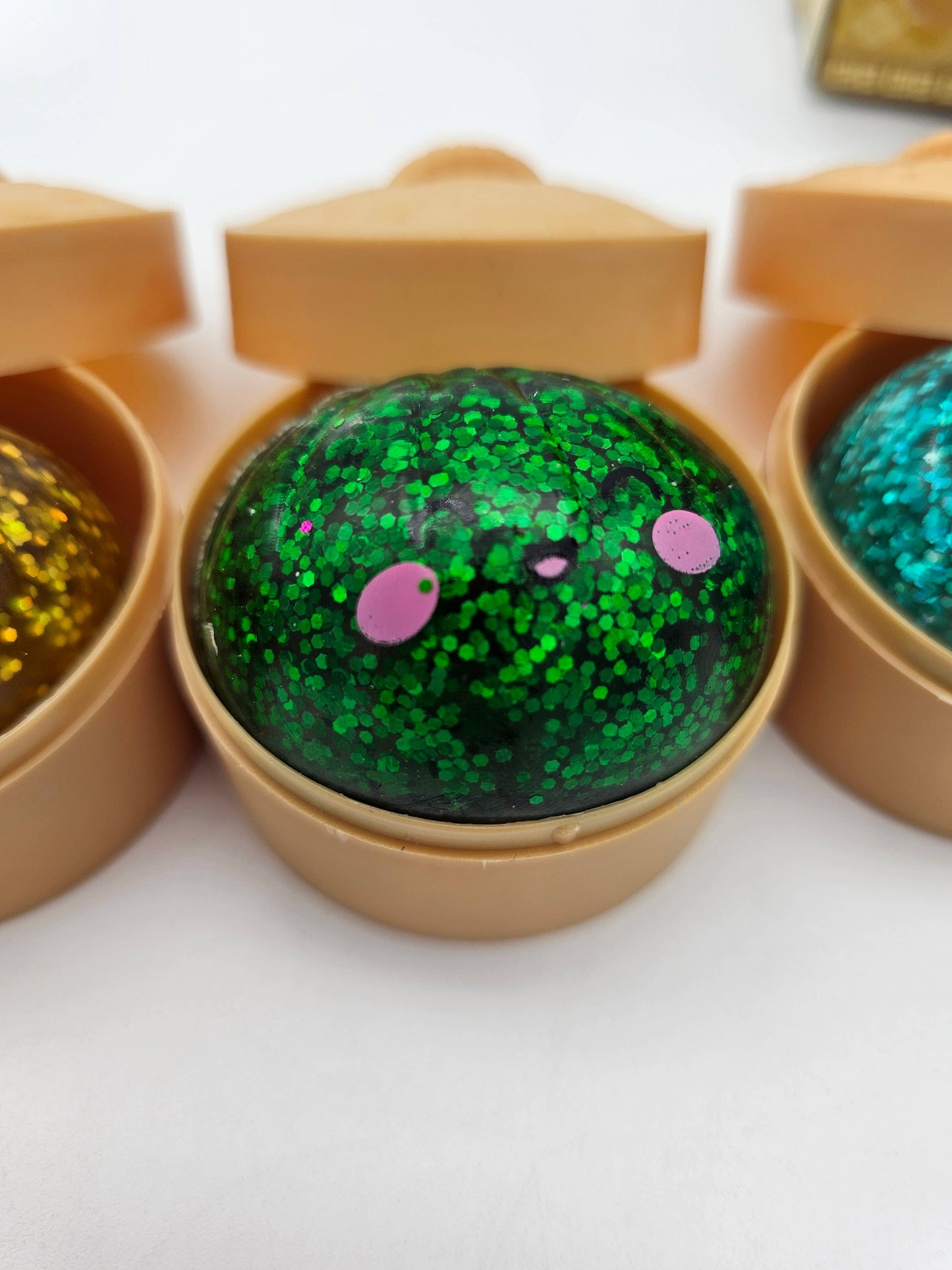 Mystery Mini Squishy Glitter Dumpling Bun Stress Relief Squeeze Toy