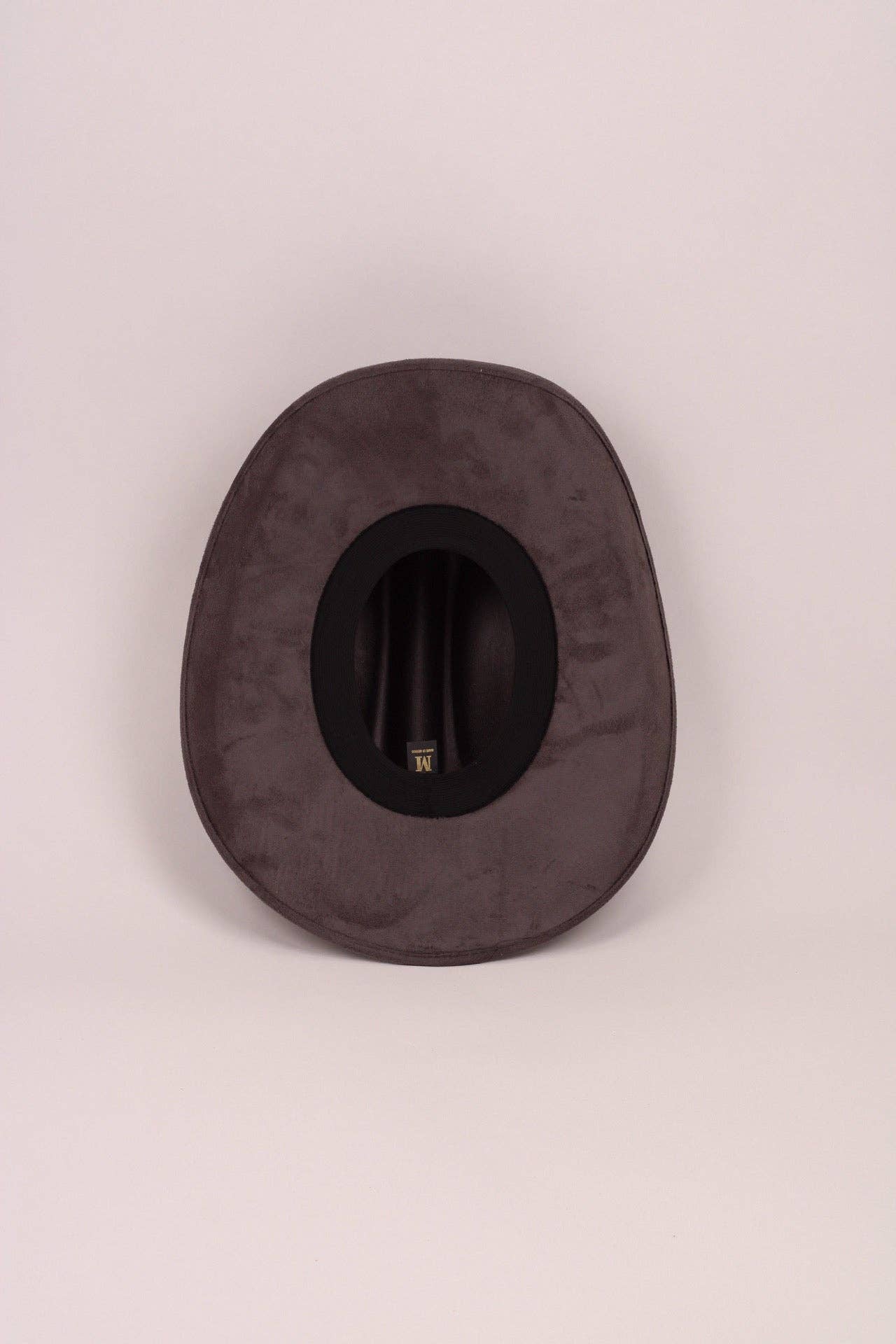 Texana Vegan Suede Cowboy Hat - Charcoal Large