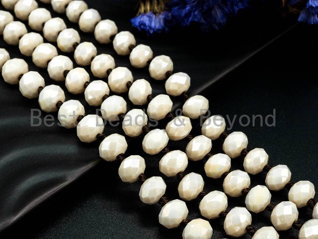 Crystal 60" Strand - Beige