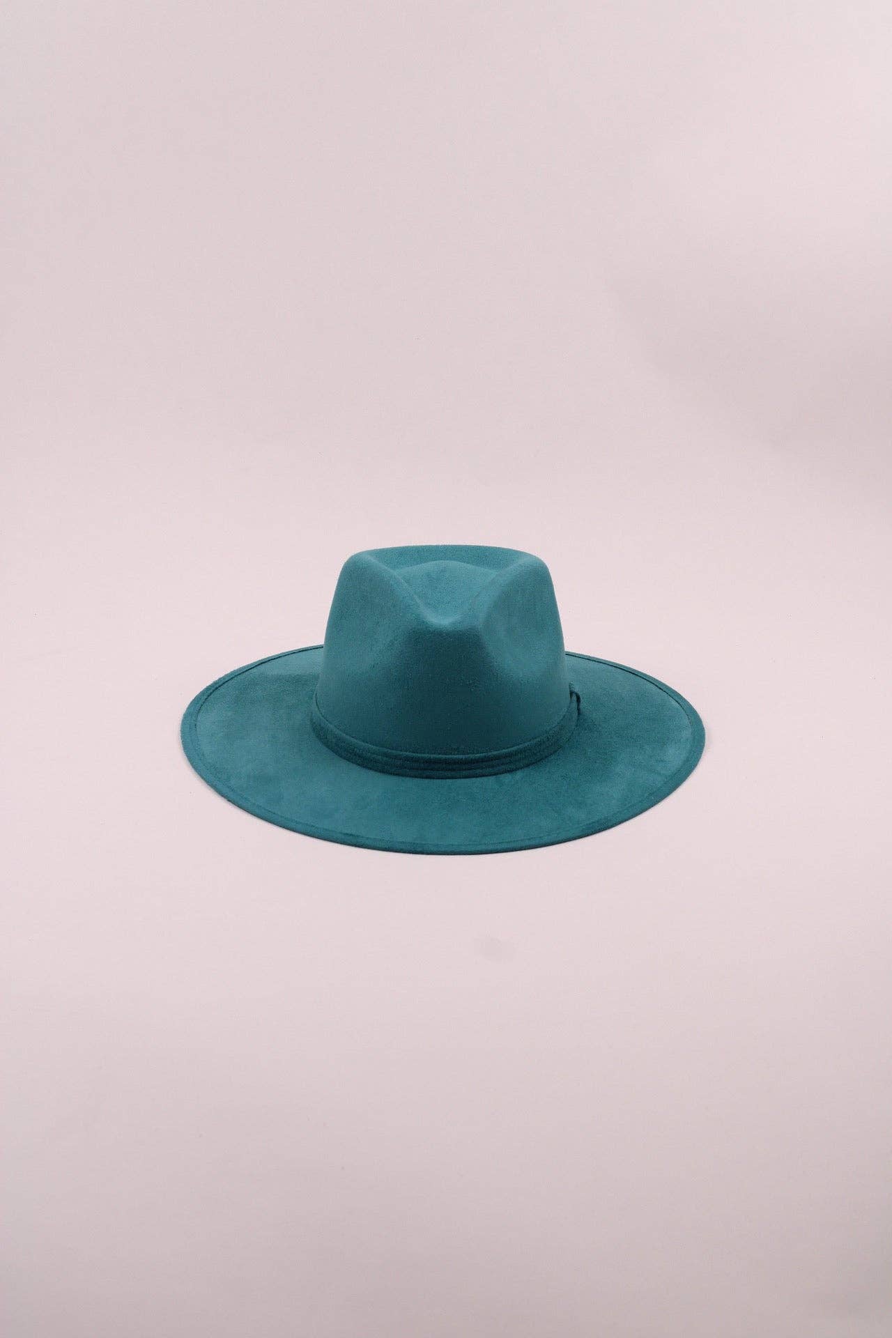 Vegan Suede Rancher Hat - Turquoise