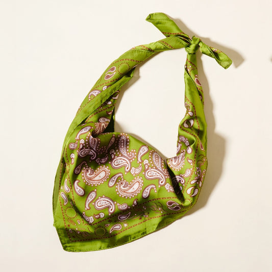 Paisley Print Square Scarf