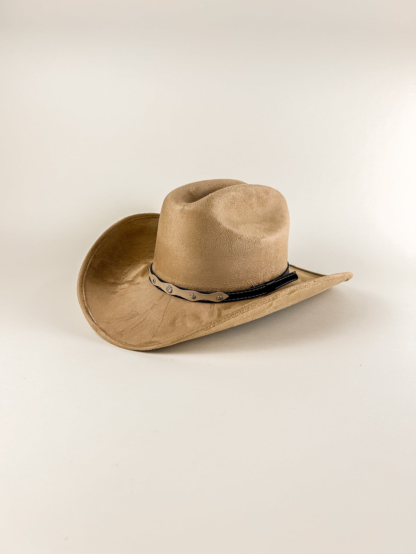 Texana Vegan Suede Cowboy Hat - Cappuccino