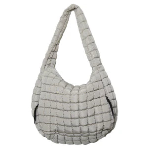 Quilted Oversized Puffer Tote