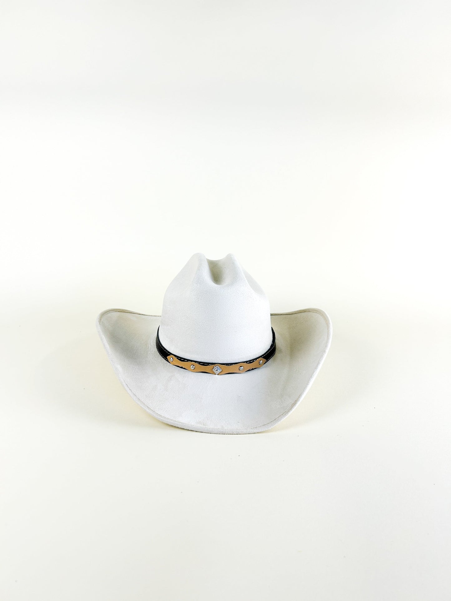 Texana Vegan Suede Cowboy Hat - Ivory